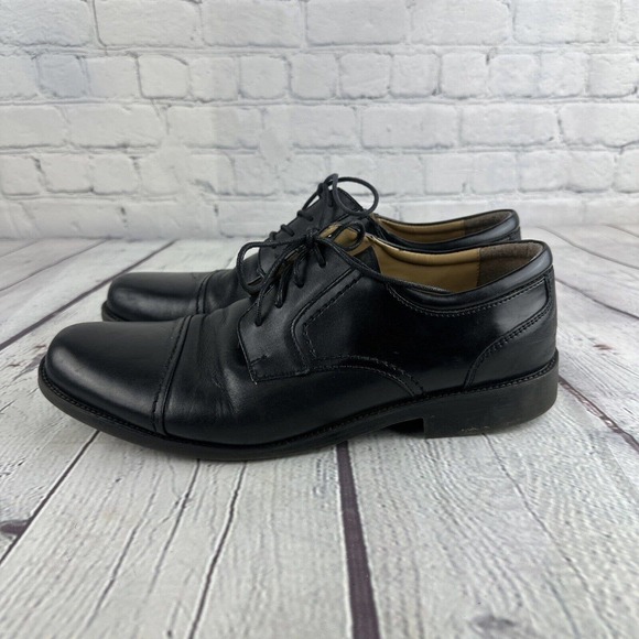 Chaps Dress Shoes Men\'s Size 12 W Black Leather Oxford Cap Toe 96-26844 Lace‎ Up main image 7